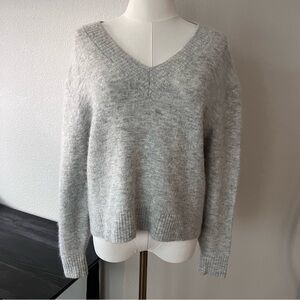 Aritzia Wilfred Free Grey Vneck sweater!